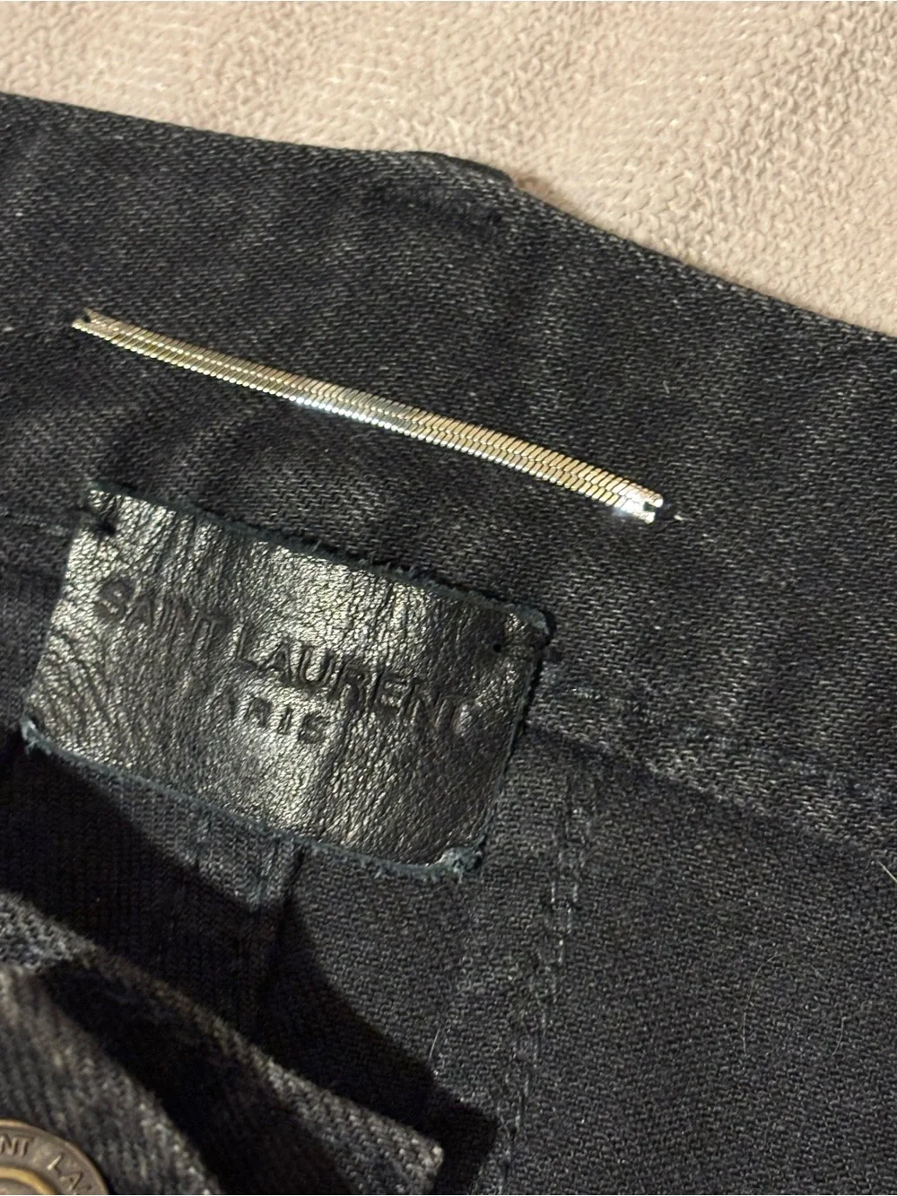 Saint Laurent Aw14 knifecut denim